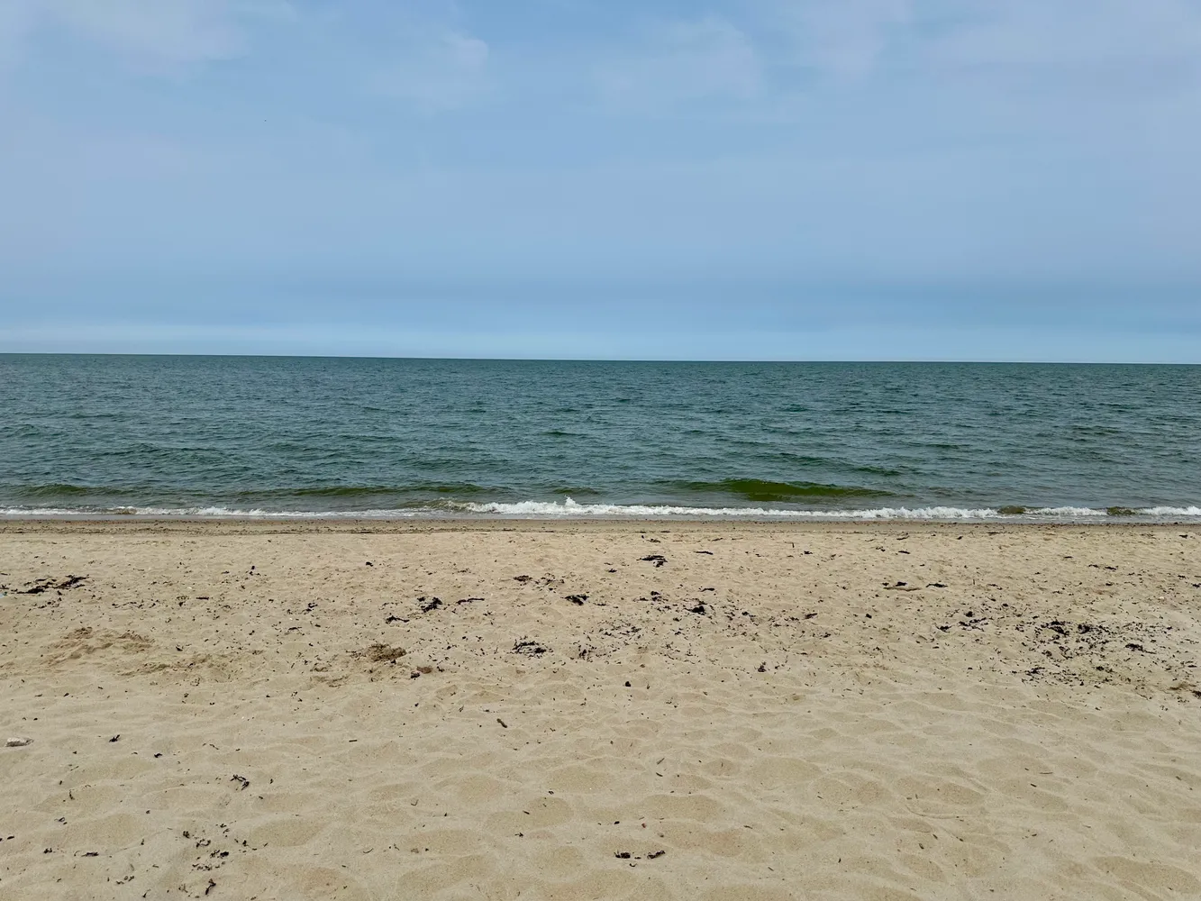 a view of beach and ocean