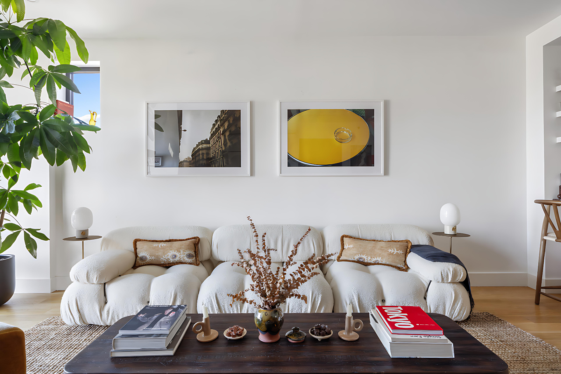 340 Metropolitan Avenue, Unit PHB Brooklyn, NY 11211 - Photo 2 of 18 a living room with furniture and a potted plant