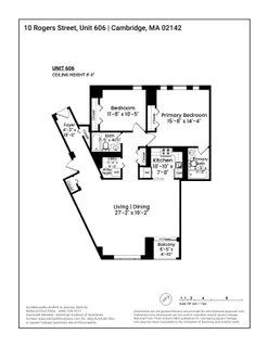 $995,000 | 10 Rogers Street, Unit 606, Cambridge, MA 02142