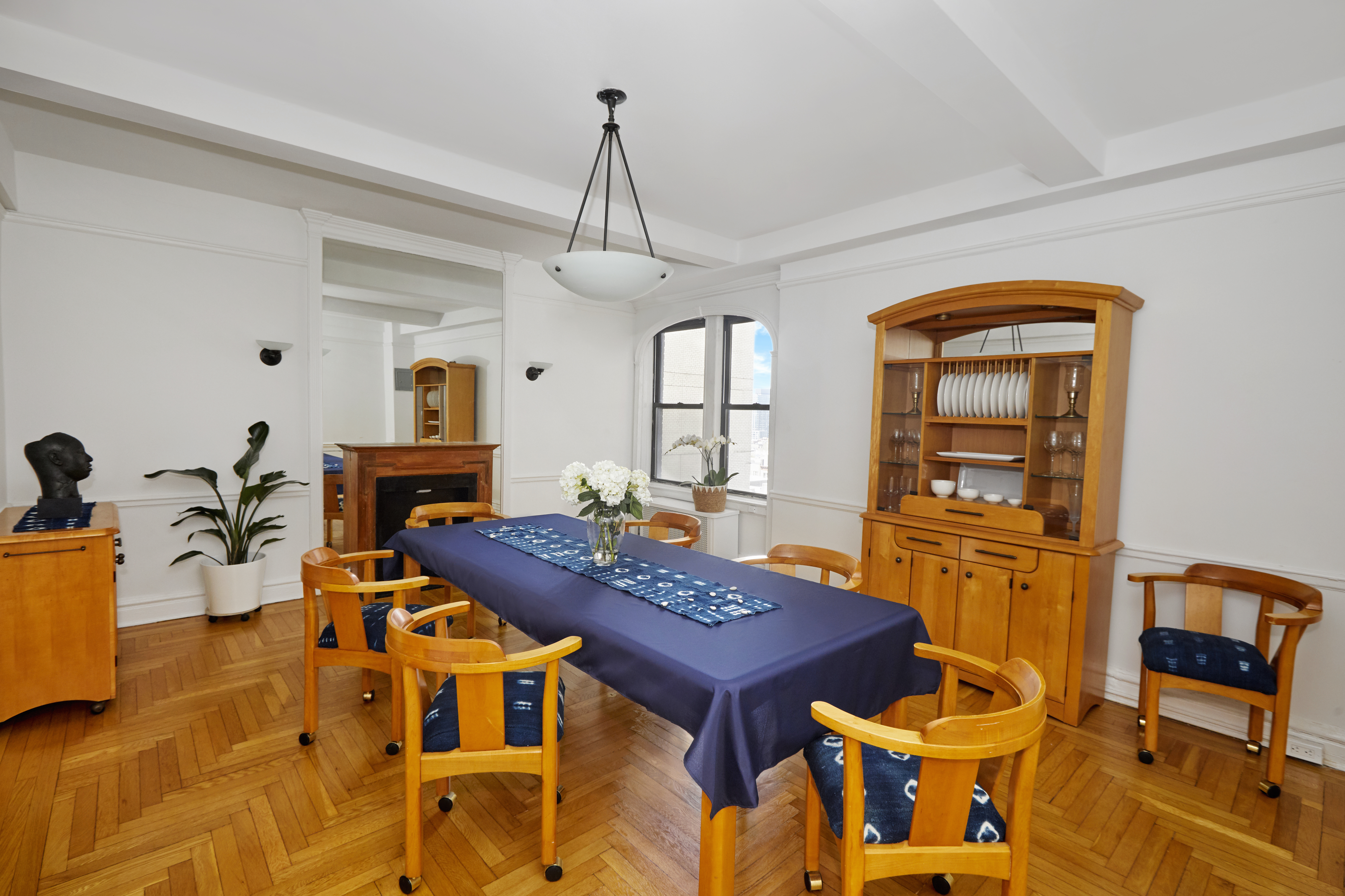 135 Eastern Parkway, Unit 9I Brooklyn, NY 11238 - Photo 8 of 17 a view of a dining room with furniture and window