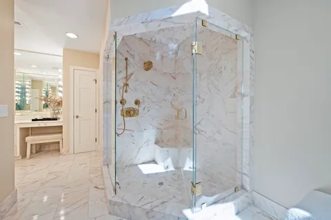 a bed room with a bed and a couch