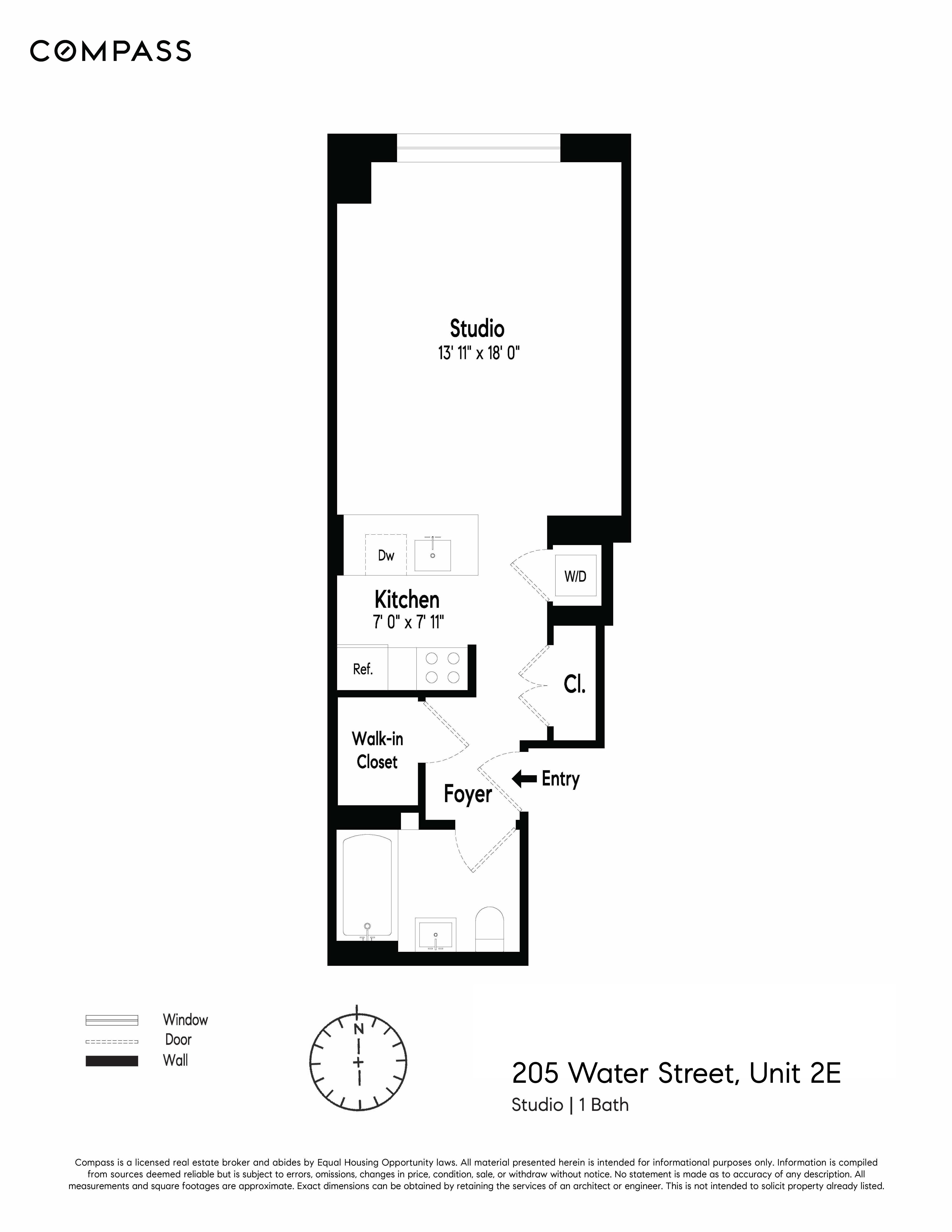 205 Water Street, Unit 2E Brooklyn, NY 11201 - Photo 12 of 12 a picture of a floor plan