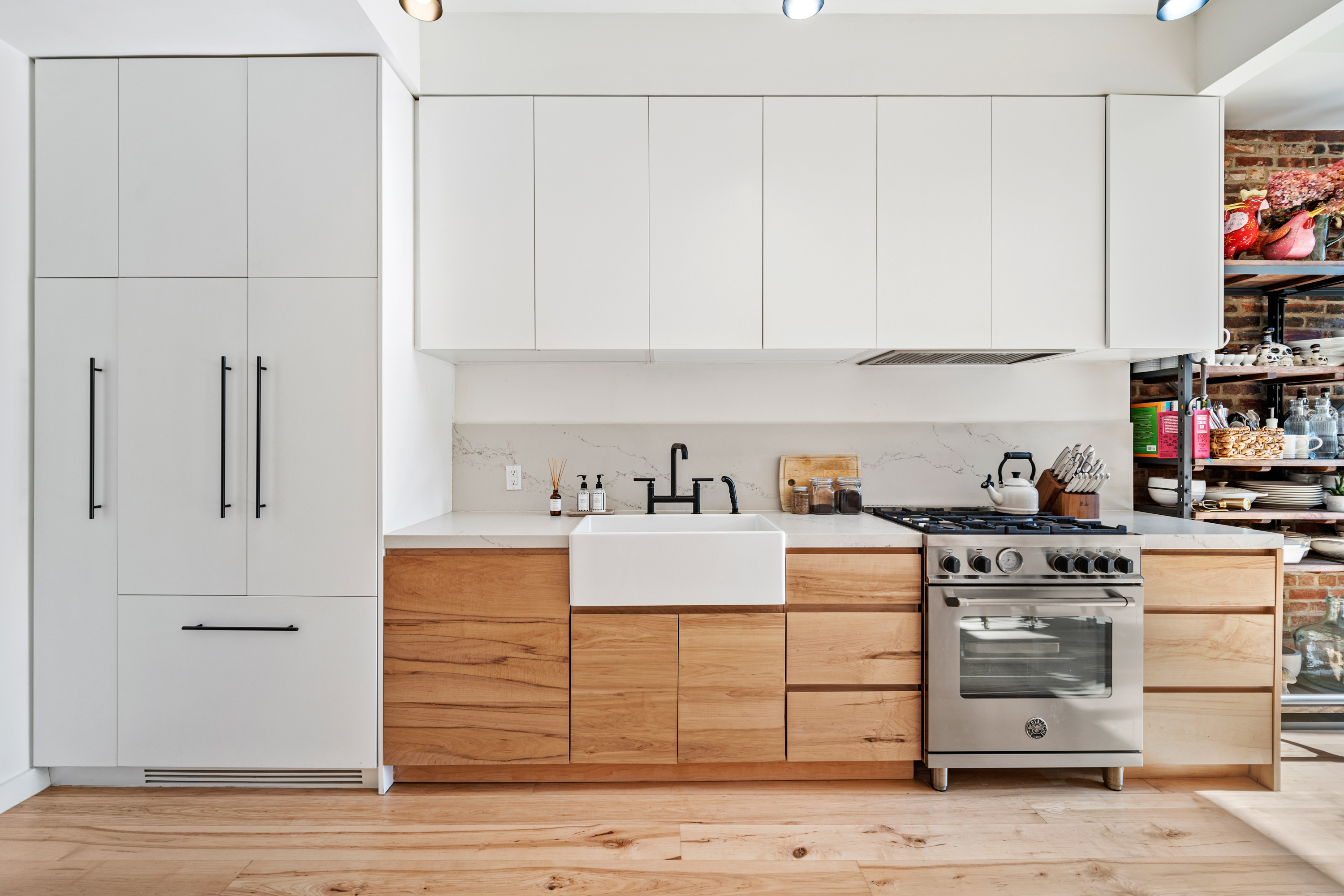 88 Lexington Avenue, Unit 1A Brooklyn, NY 11238 - Photo 2 of 13 a kitchen with stainless steel appliances granite countertop a stove and a refrigerator