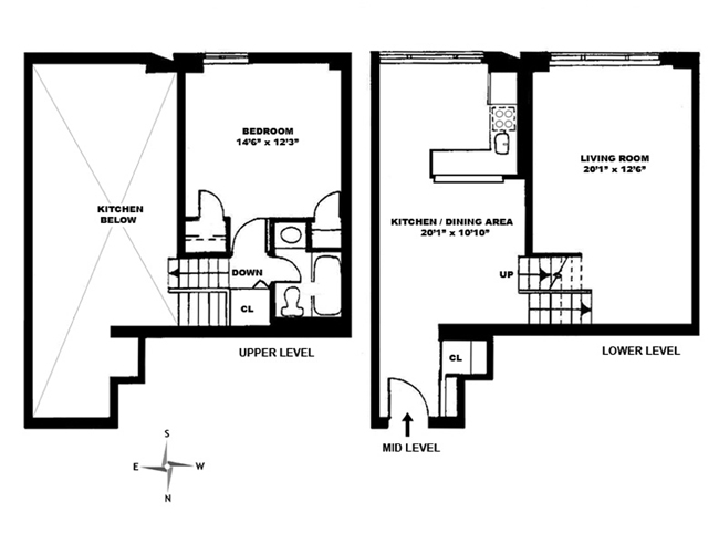 7 East 35th Street, Unit 10D Manhattan, NY 10016 - Photo 8 of 8 a picture of a floor plan