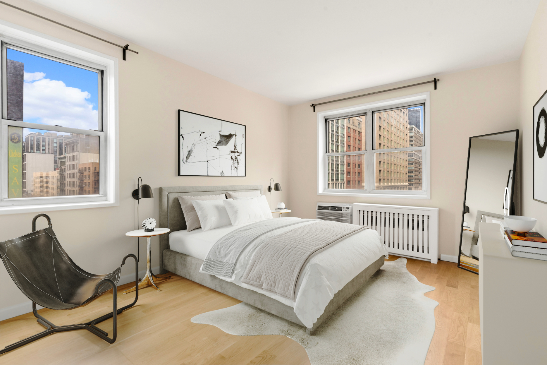 170 West 23rd Street, Unit 5N Manhattan, NY 10011 - Photo 5 of 17 a bedroom with a bed chair and window