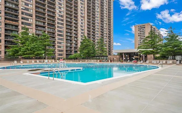 a view of outdoor space yard and swimming pool