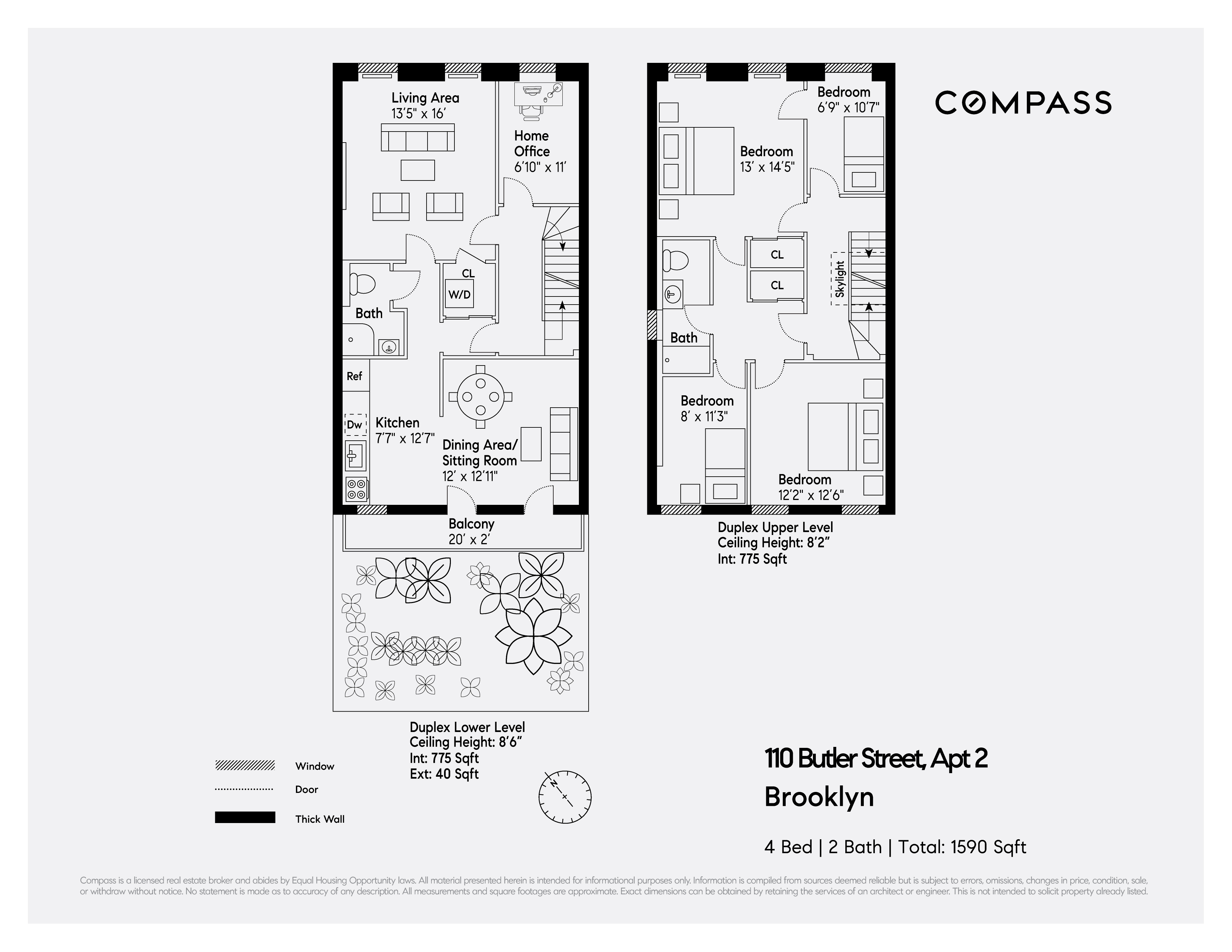 110 Butler Street, Unit 2 Brooklyn, NY 11231 - Photo 9 of 9 a picture of a floor plan