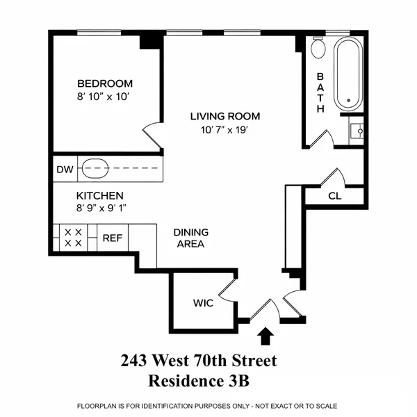 $4,200 | 243 West 70th Street, Unit 3B | Upper West Side