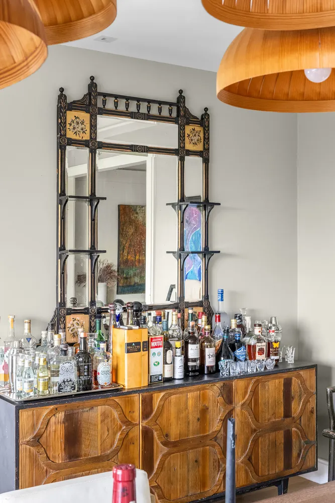 a view of a wooden floor and a window