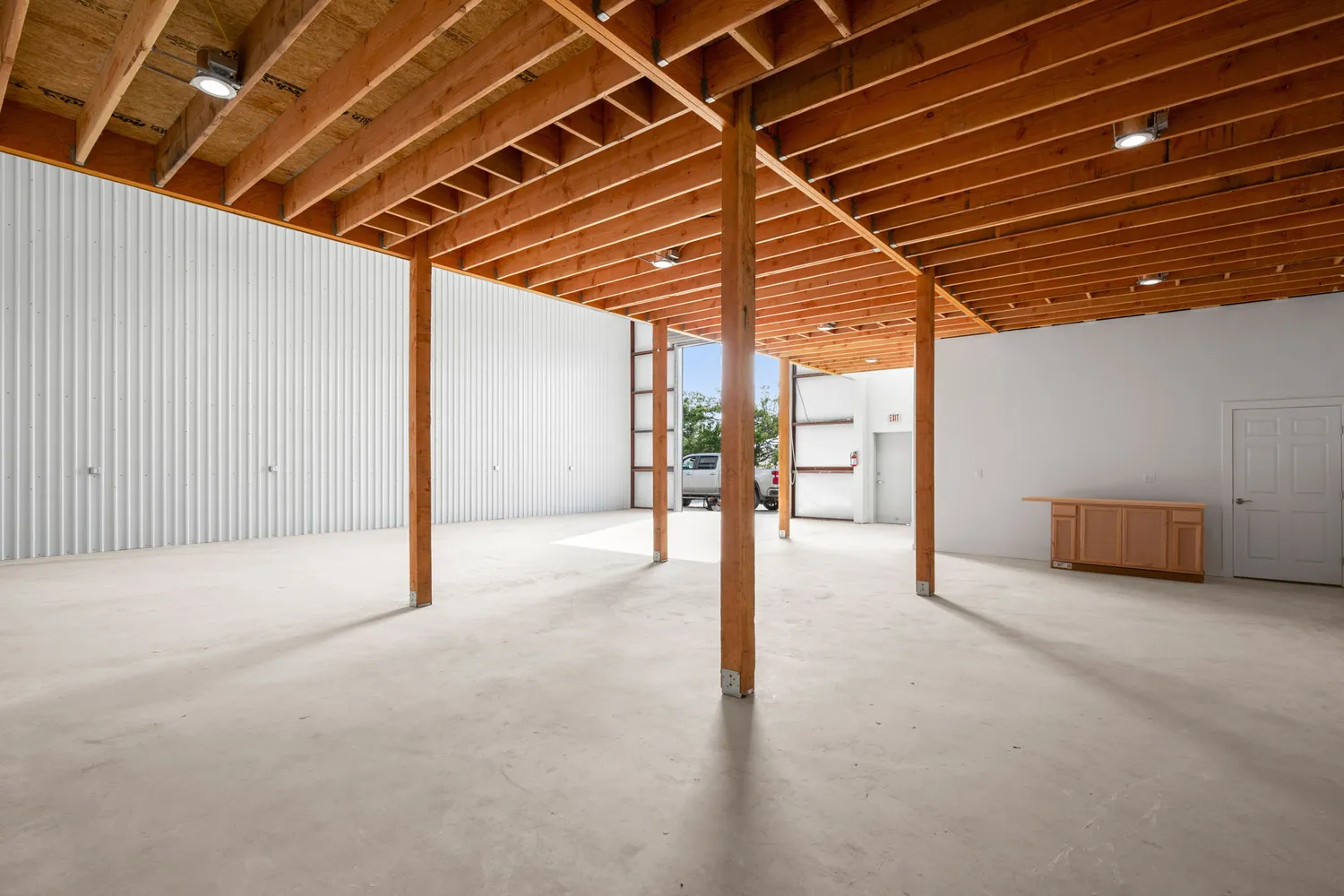 a view of an empty room