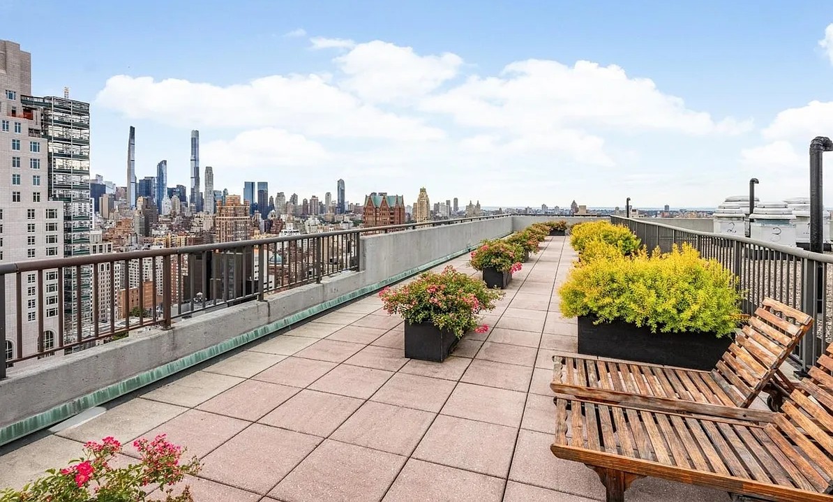 301 East 79th Street, Unit 17F Manhattan, NY 10075 - Photo 12 of 15 a view of roof deck with potted plants