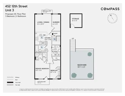 $1,495,000 | 452 12th Street, Unit 3 | Park Slope