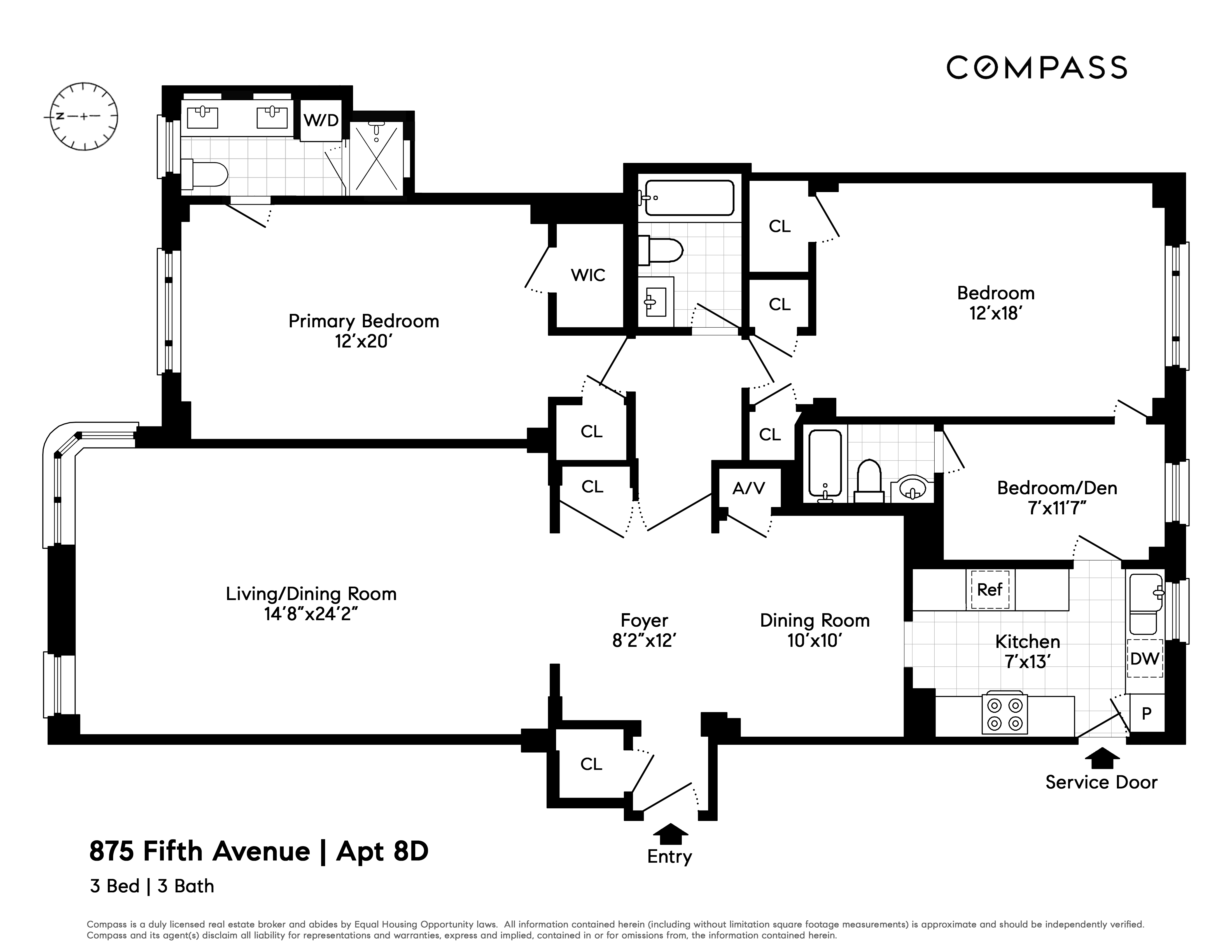 875 5th Avenue, Unit 8D Manhattan, NY 10065 - Photo 13 of 13 a picture of a black and white photo