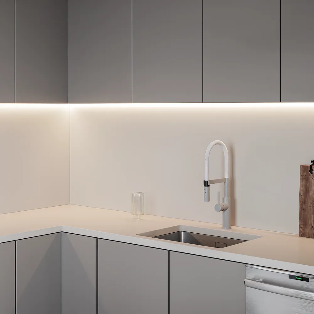 a close view of sink and tap