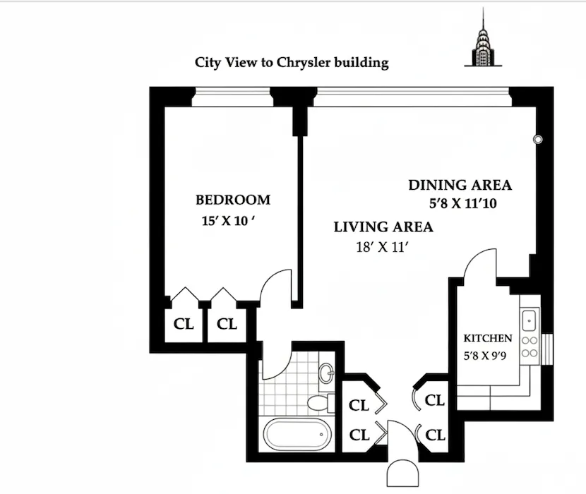 $686,000 | 150 East 37th Street, Unit 10A | Murray Hill