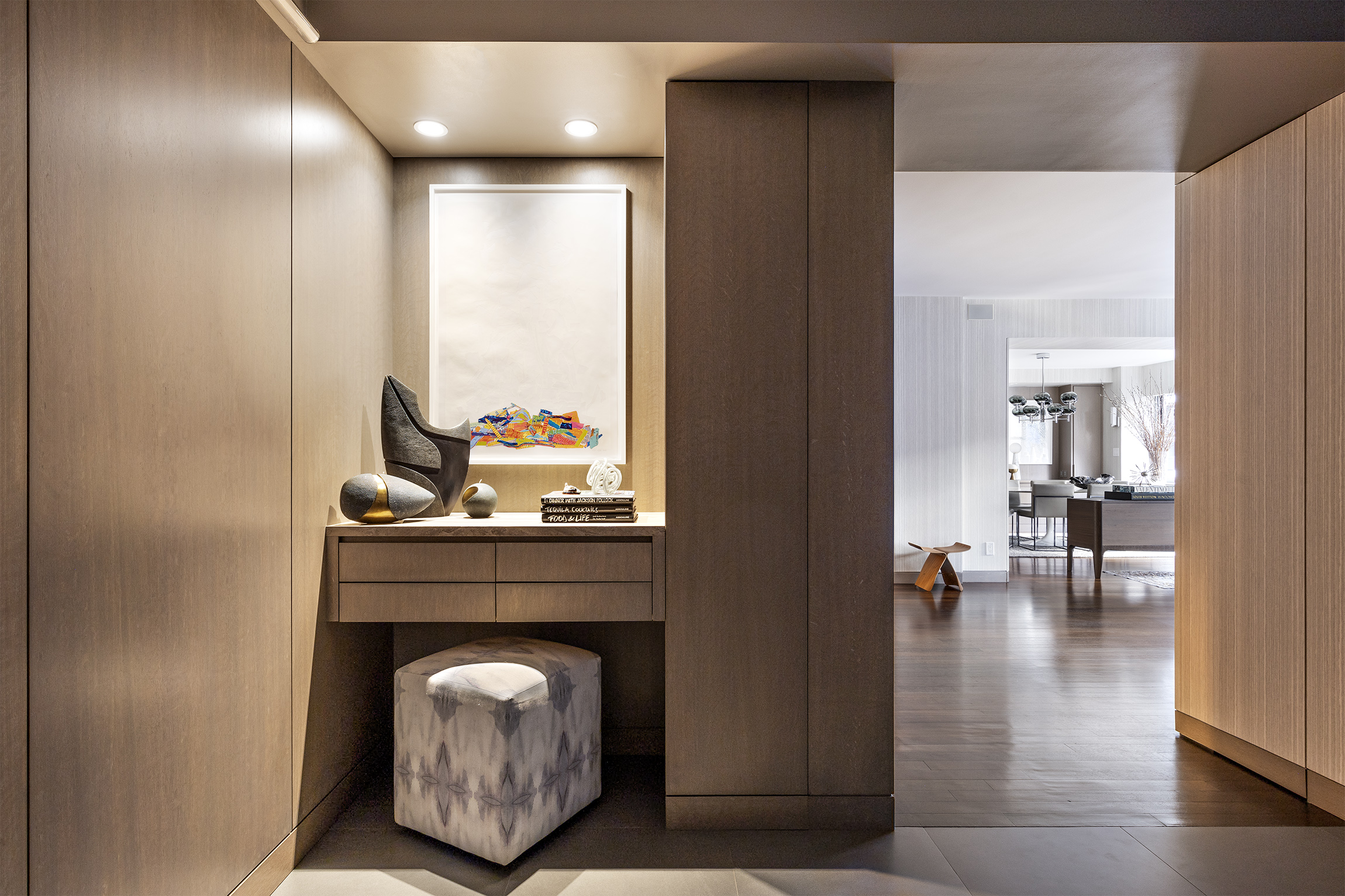 45 East 72nd Street, Unit 9BC Manhattan, NY 10021 - Photo 5 of 16 a living room with furniture and a fireplace