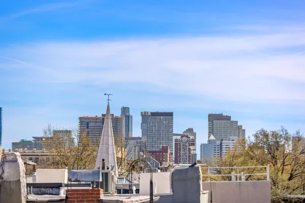 a picture of a bench in a building