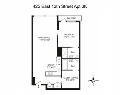 $1,200,000 | 425 East 13th Street, Unit 3K | East Village