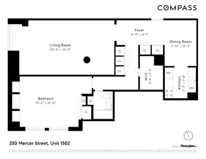 $1,595,000 | 250 Mercer Street, Unit B1502 | Greenwich Village