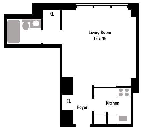 250 West 89th Street, Unit 5A Manhattan, NY 10024 - Photo 8 of 8 a picture of a floor plan