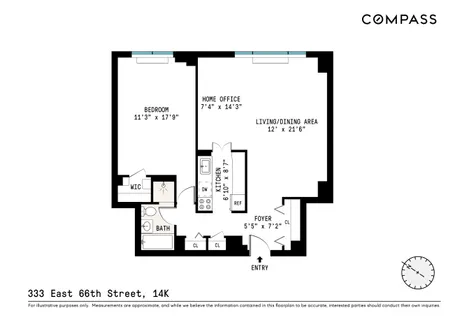 $699,000 | 333 East 66th Street, Unit 14K | Lenox Hill