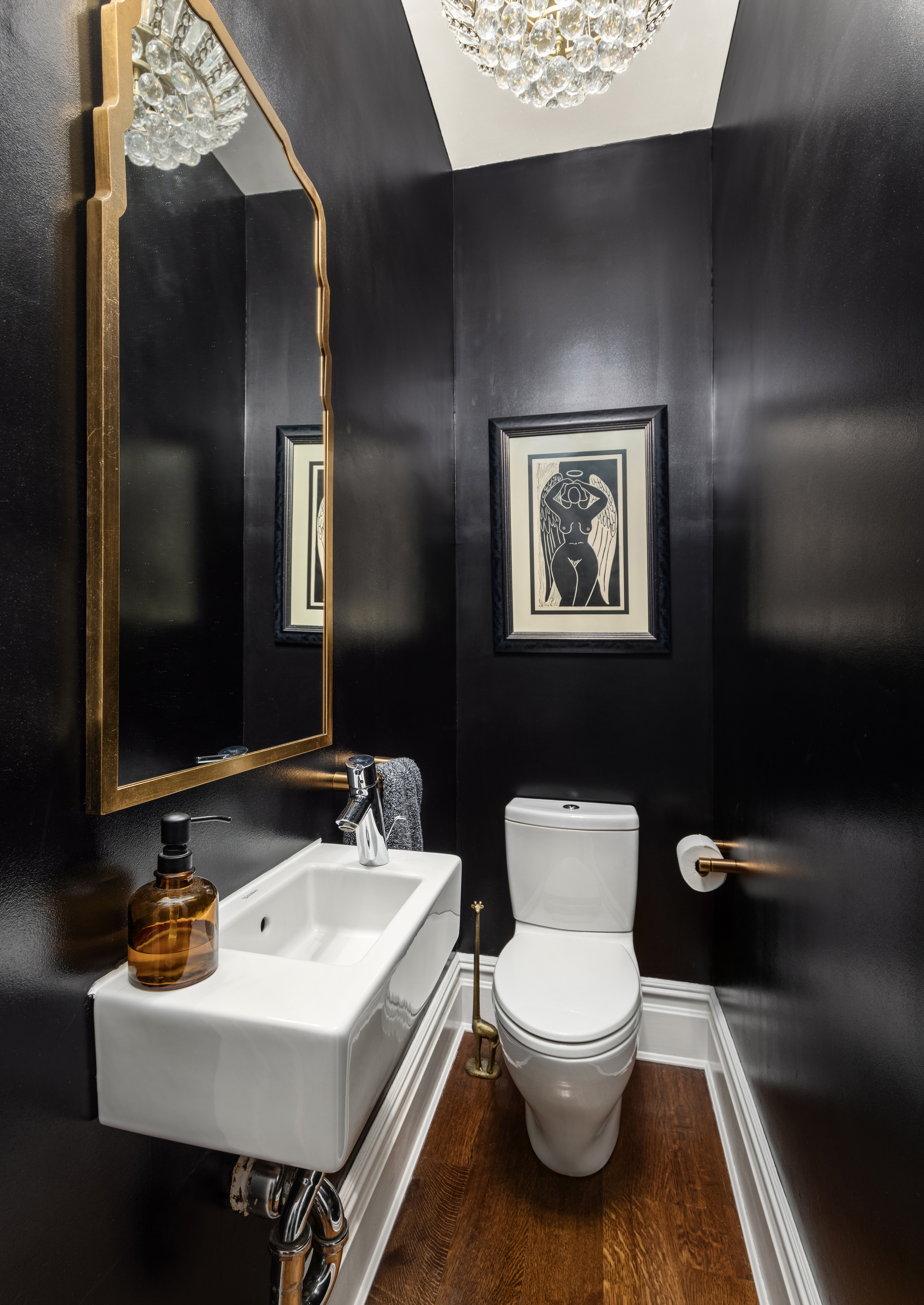 159 6th Avenue, Unit TRIPLEX Brooklyn, NY 11217 - Photo 11 of 19 a bathroom with a toilet sink and mirror