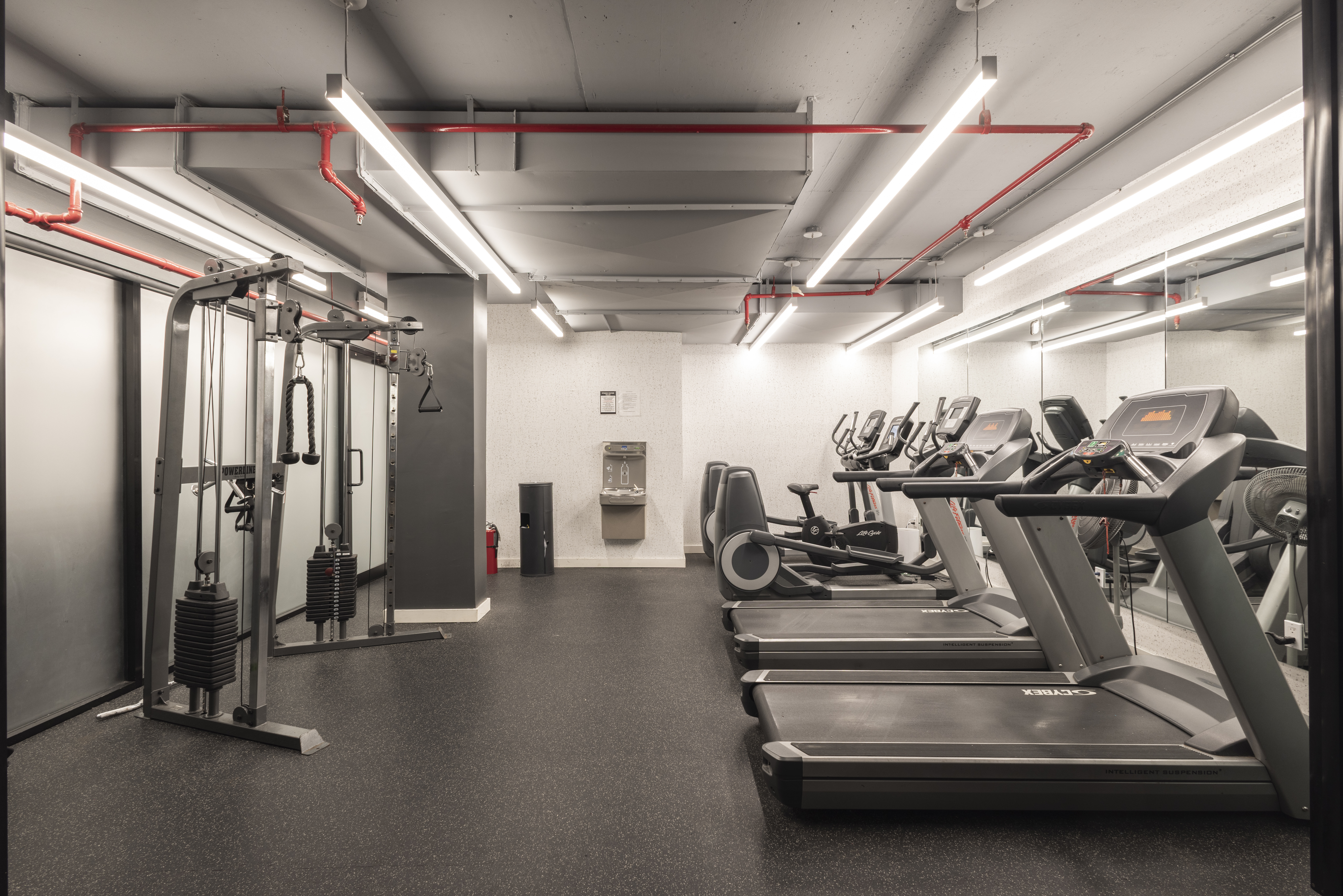 1330 5th Avenue, Unit 6C Manhattan, NY 10026 - Photo 12 of 16 a view of a room with gym equipment