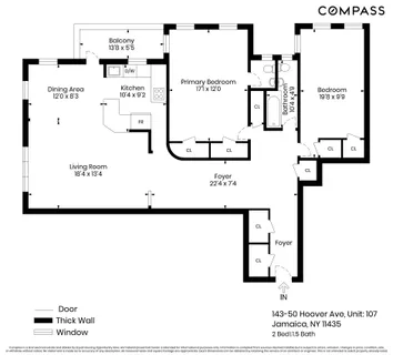 $399,000 | 143-50 Hoover Avenue, Unit 107 | Briarwood