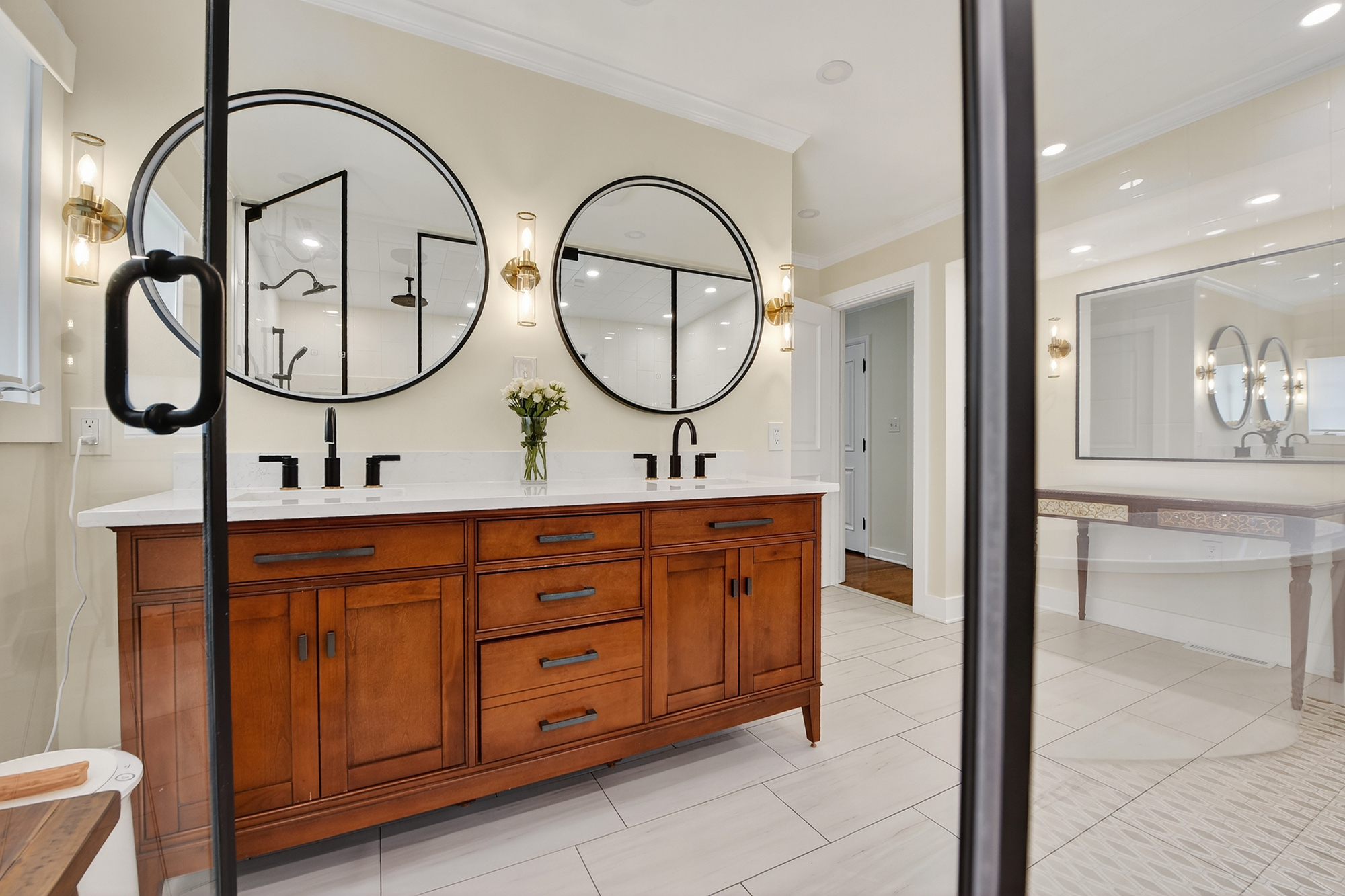 1205 Beaver Road Sewickley, PA 15143 - Photo 54 of 94 a bathroom with a sink and a mirror