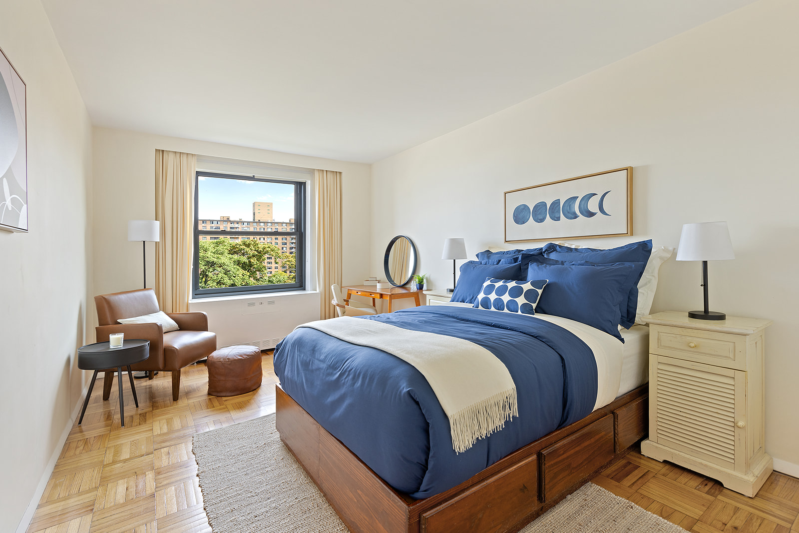 193 Clinton Avenue, Unit 9E Brooklyn, NY 11205 - Photo 6 of 9 a bedroom with a bed and a window