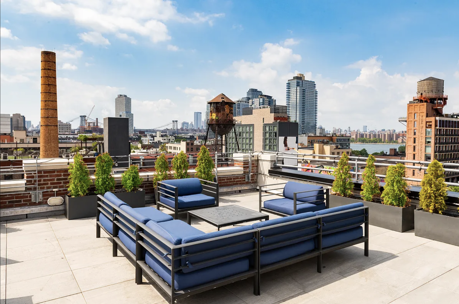 44 Berry Street, Unit 3A Brooklyn, NY 11249 - Photo 6 of 8 a view of a terrace with lawn chairs