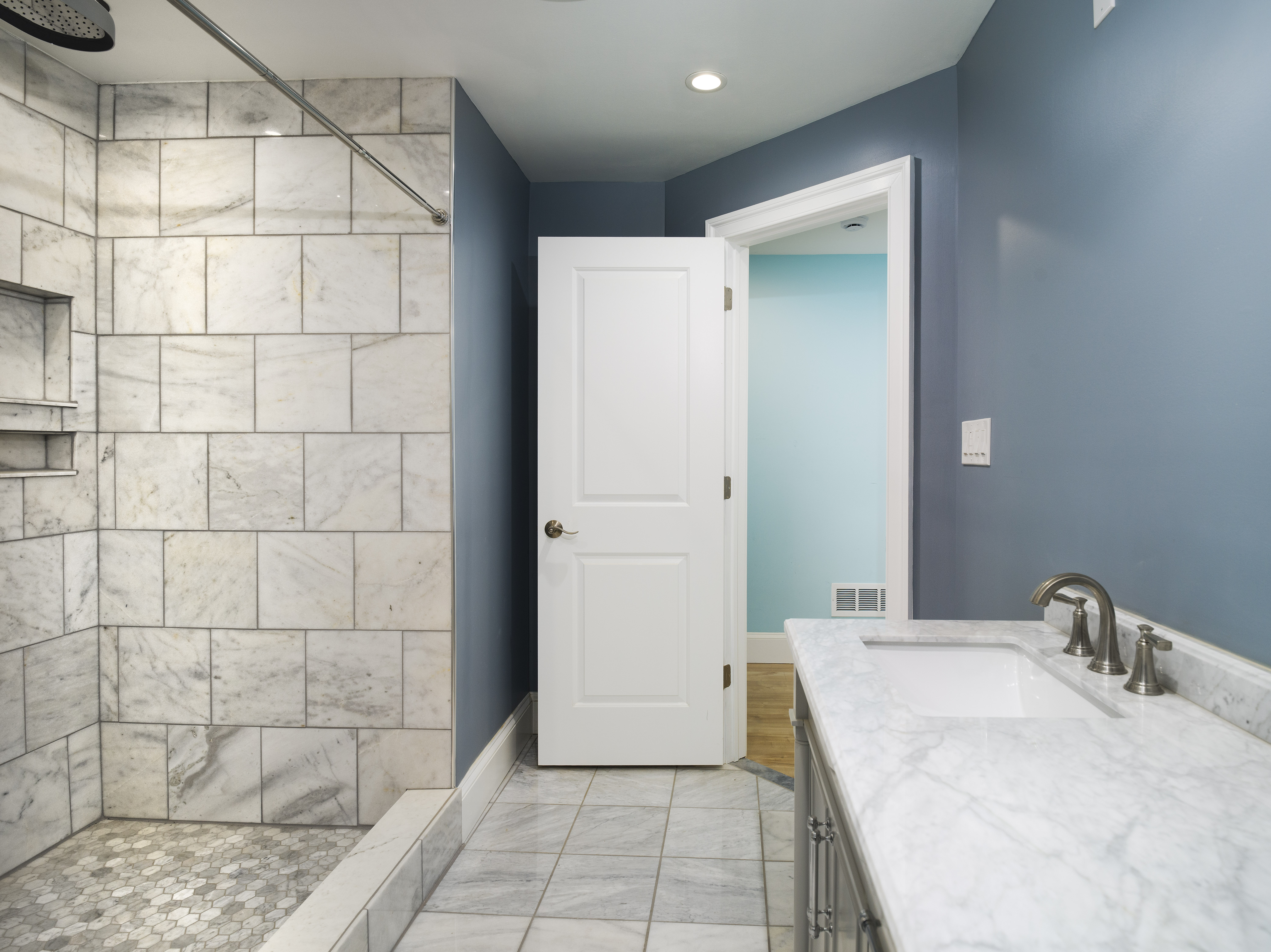 319 West Conestoga Road Devon, PA 19333 - Photo 24 of 38 a bathroom with a sink and a mirror