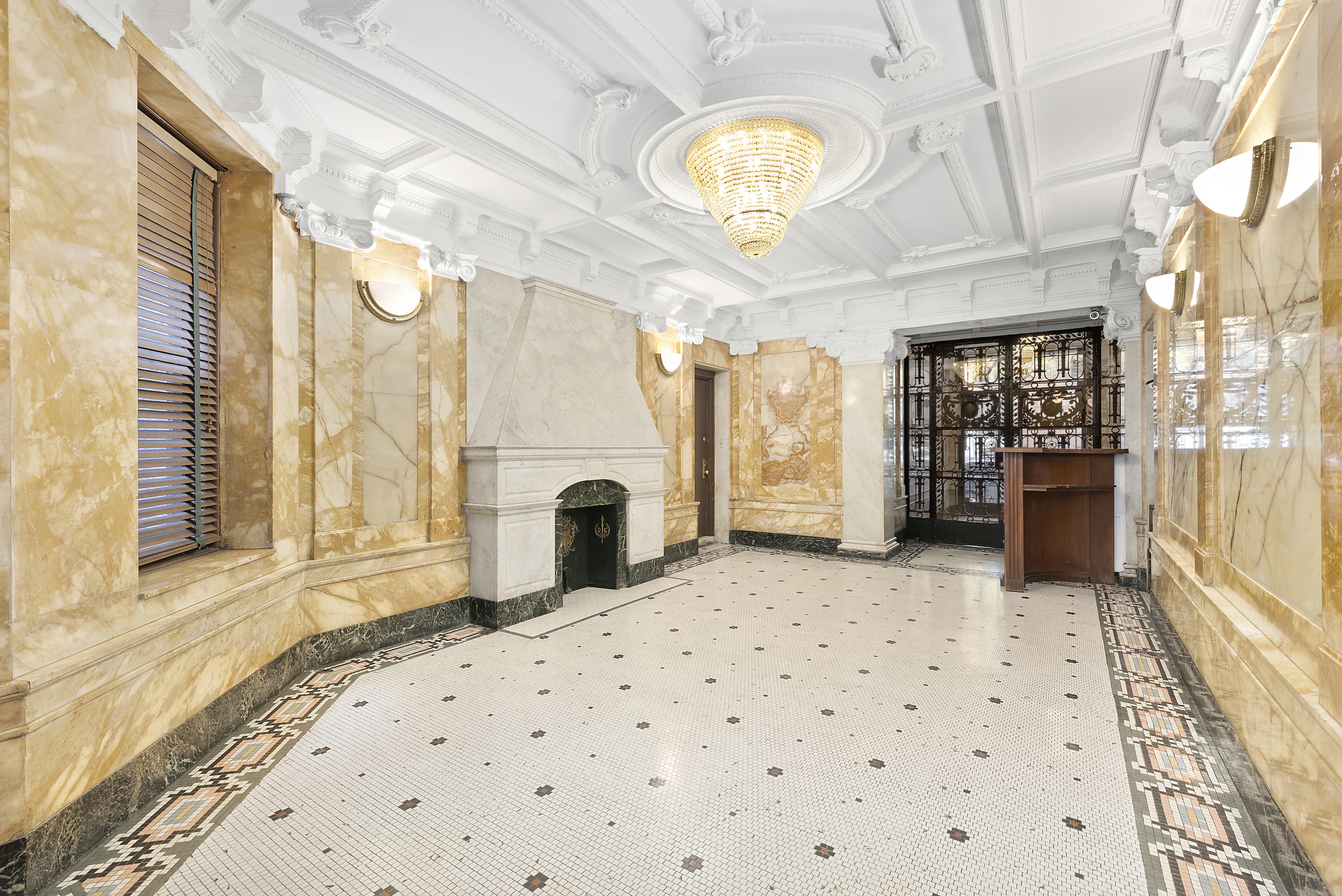 1240 Park Avenue, Unit 6B Manhattan, NY 10128 - Photo 11 of 13 a bathroom with a sink a mirror and a shower