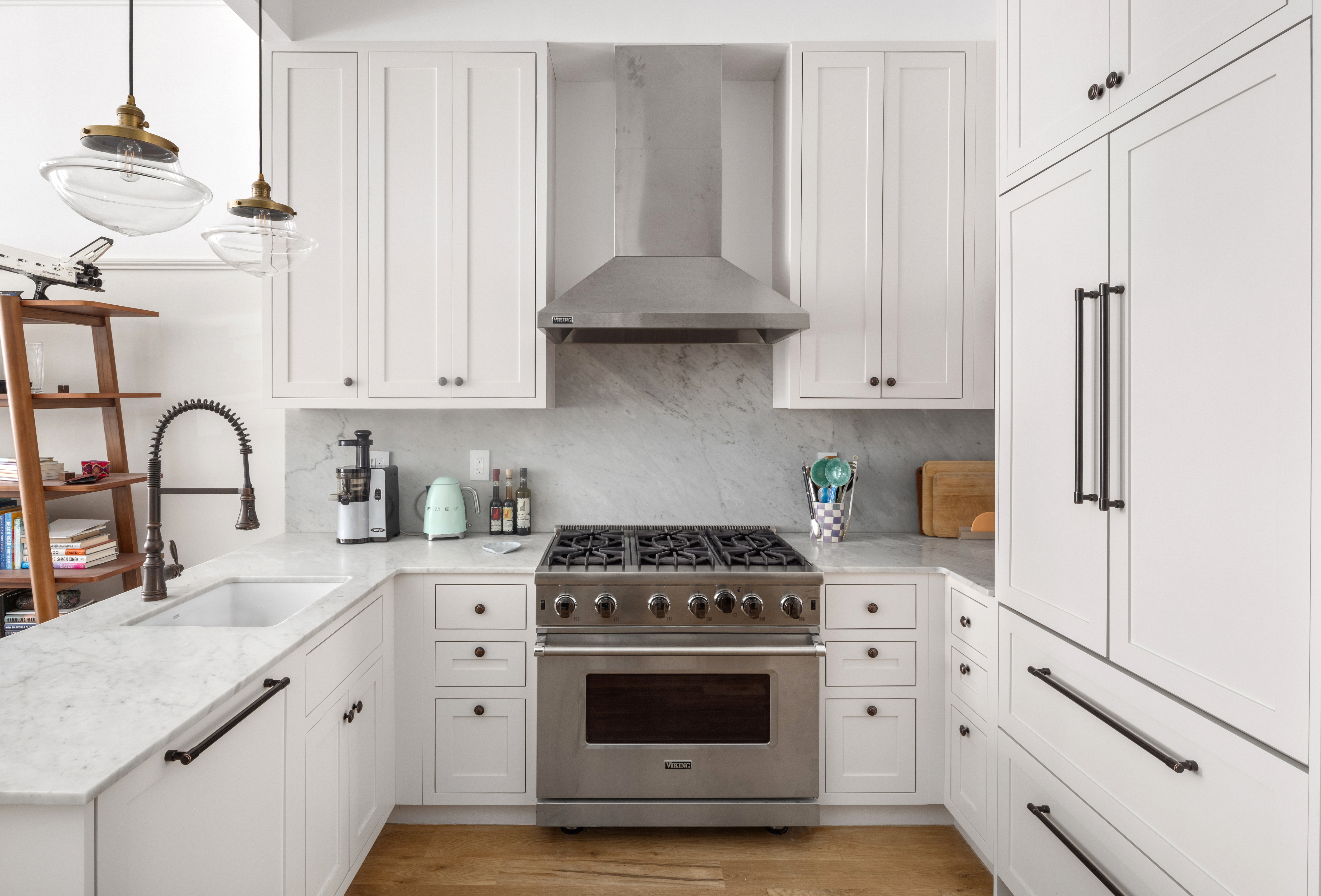 75 8th Avenue, Unit 2 Brooklyn, NY 11215 - Photo 5 of 16 a kitchen with granite countertop white cabinets and white appliances