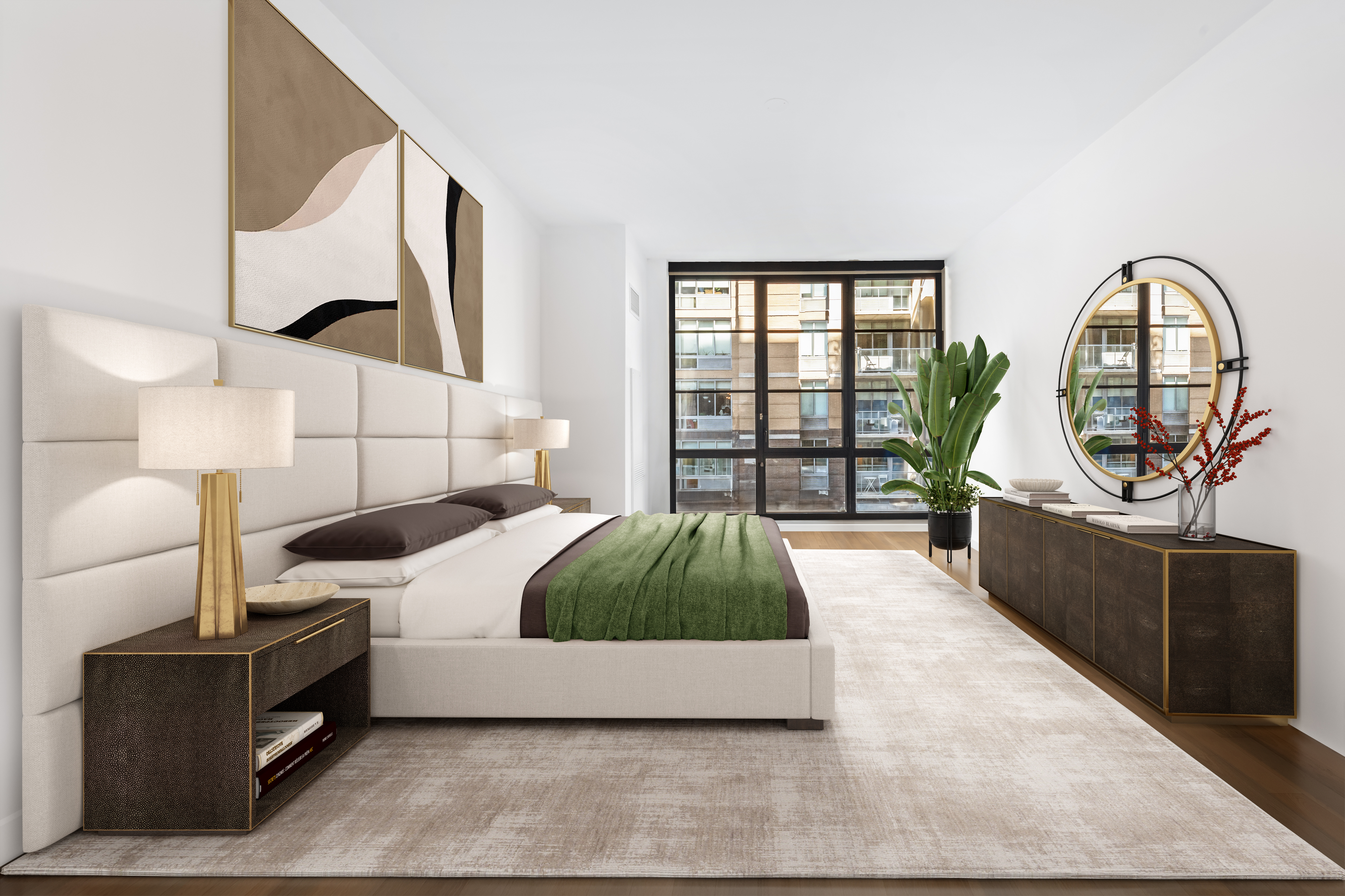 261 West 25th Street, Unit 4D Manhattan, NY 10001 - Photo 6 of 14 a living room with furniture and a large window