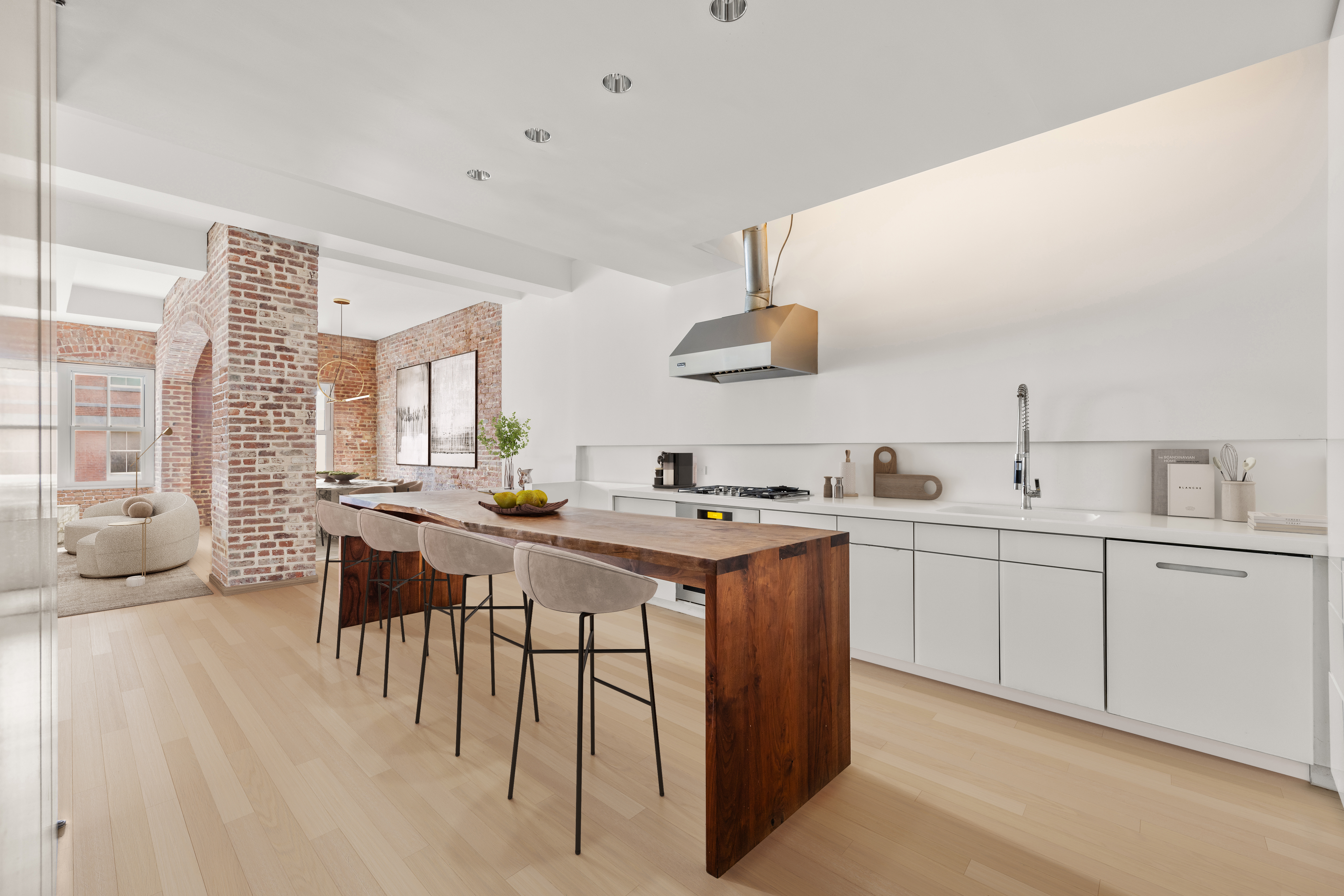 35 Vestry Street, Unit 4 Manhattan, NY 10013 - Photo 5 of 11 a kitchen with sink and cabinets