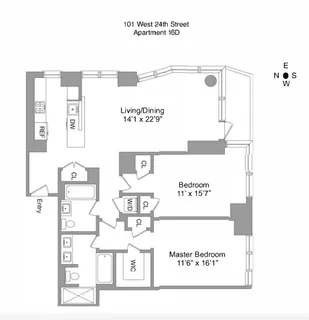 $2,750,000 | 101 West 24th Street, Unit 16D | Chelsea