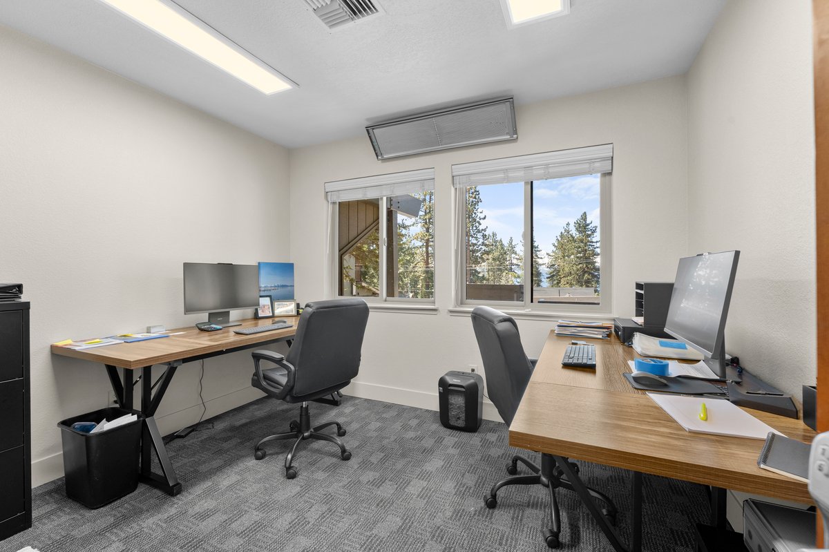 625 Highway 50 Zephyr Cove, NV 89448 - Photo 15 of 38 a view of a workspace with furniture and a window