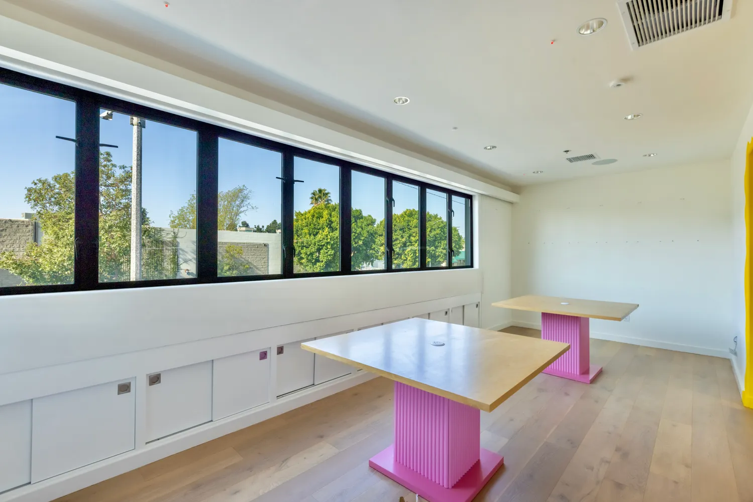 a very nice looking room with a large window