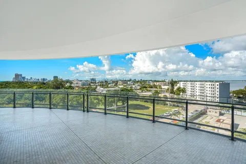 a view of a balcony