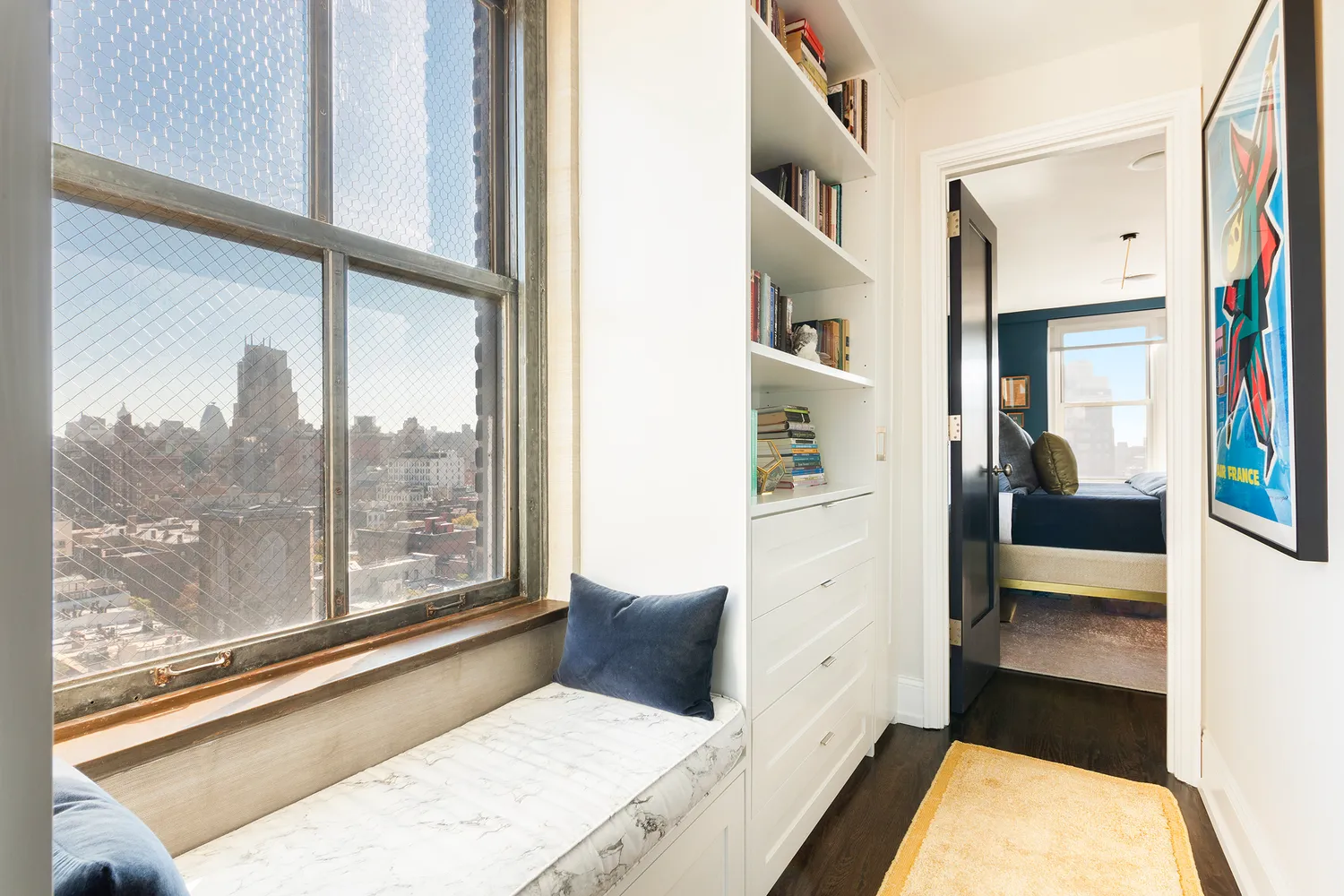 a view of hotel and bathroom