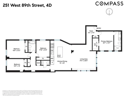 $2,980,000 | 251 West 89th Street, Unit 4D | Upper West Side