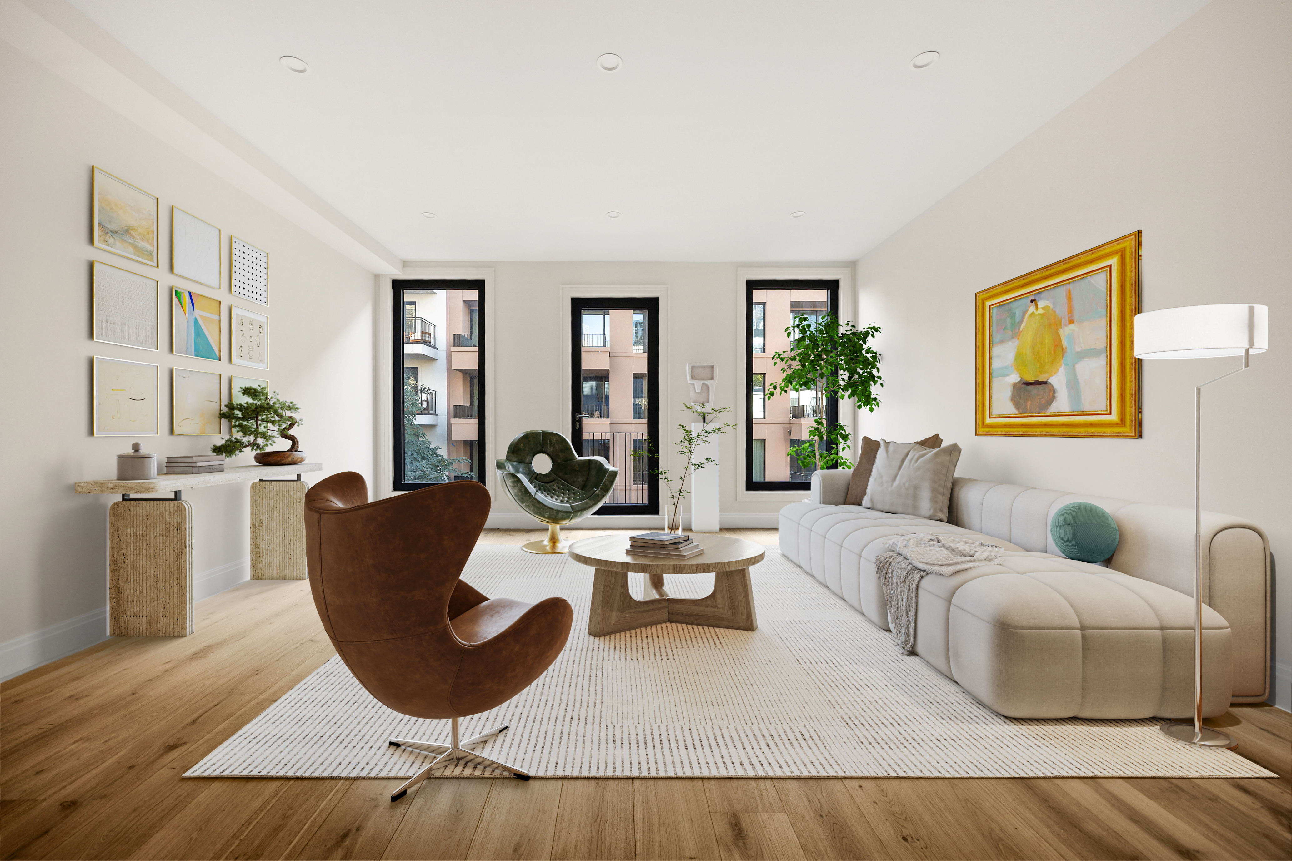 354 Dean Street, Unit 3 Brooklyn, NY 11217 - Photo 3 of 18 a living room with furniture and a large window