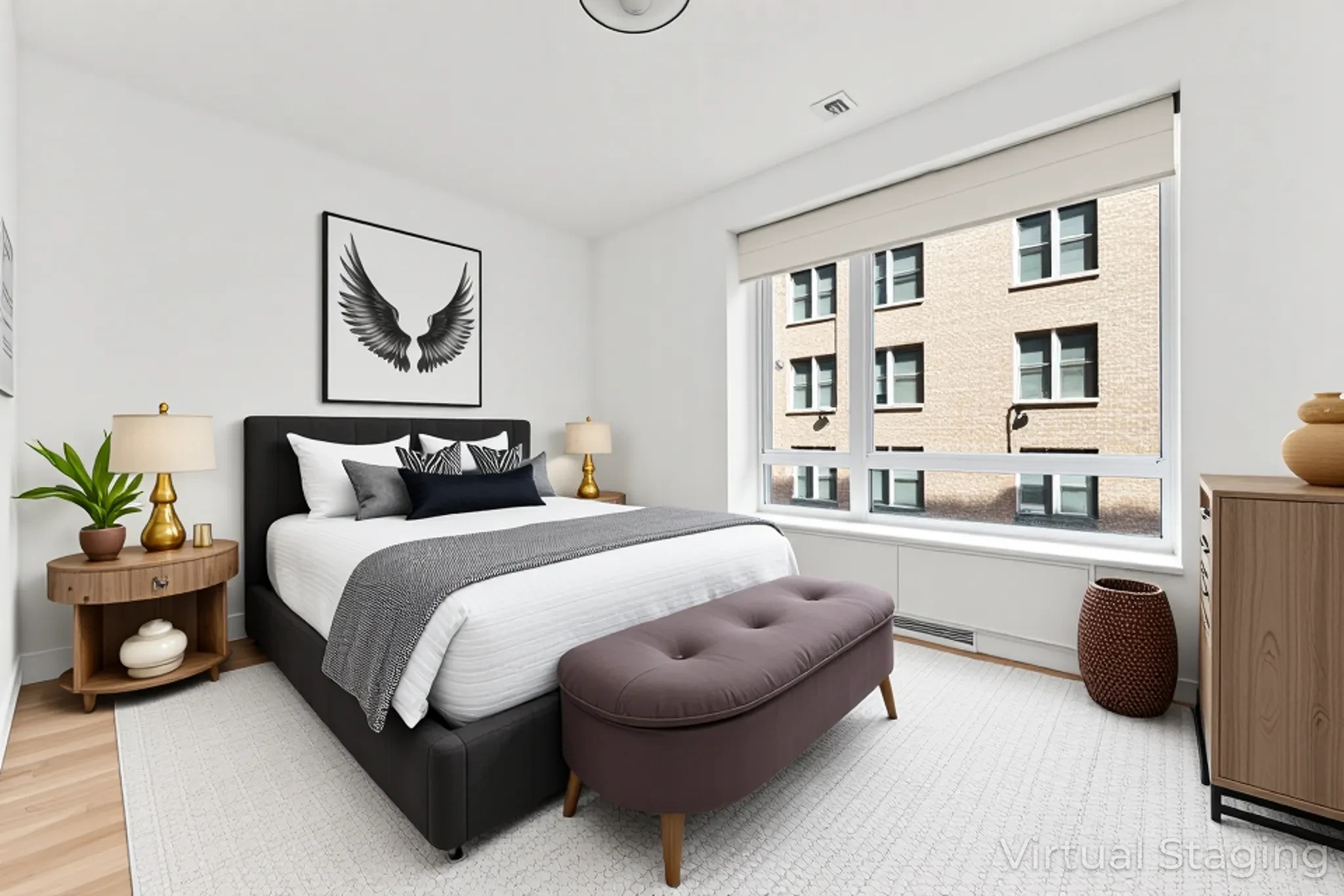 545 West 110th Street, Unit 5A Manhattan, NY 10025 - Photo 6 of 20 a bedroom with a bed and a couch