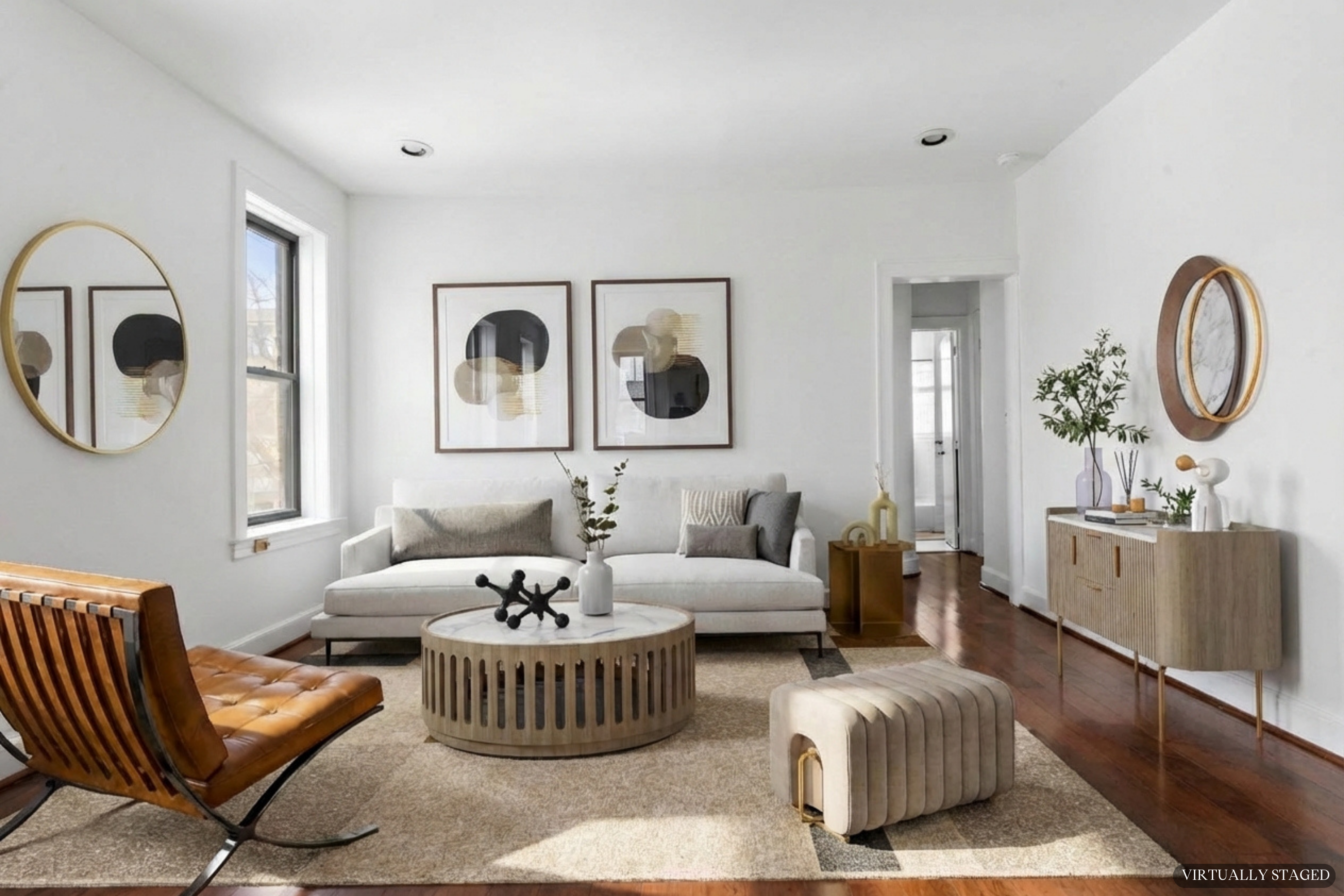 199 East 7th Street, Unit 4E Manhattan, NY 10009 - Photo 3 of 13 a living room with furniture and a large window
