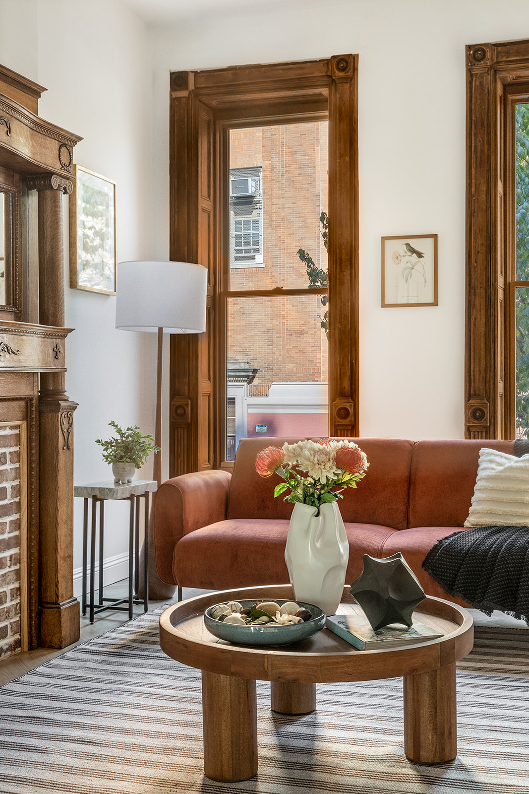 190 A Decatur Street Brooklyn, NY 11233 - Photo 3 of 17 a living room with furniture and a potted plant