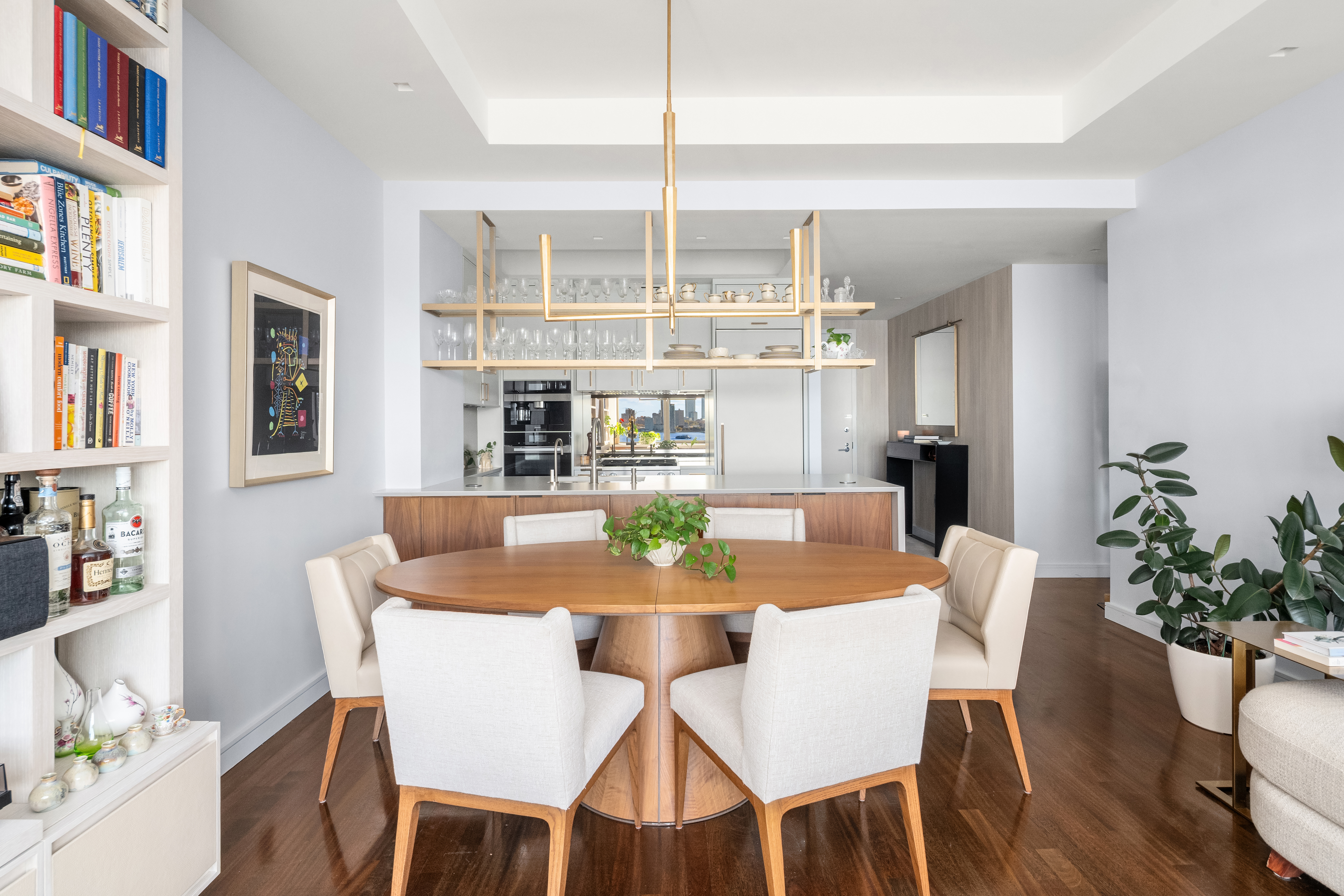 100 Morton Street, Unit 7EW Manhattan, NY 10014 - Photo 7 of 21 a view of a dining room with furniture window and wooden floor