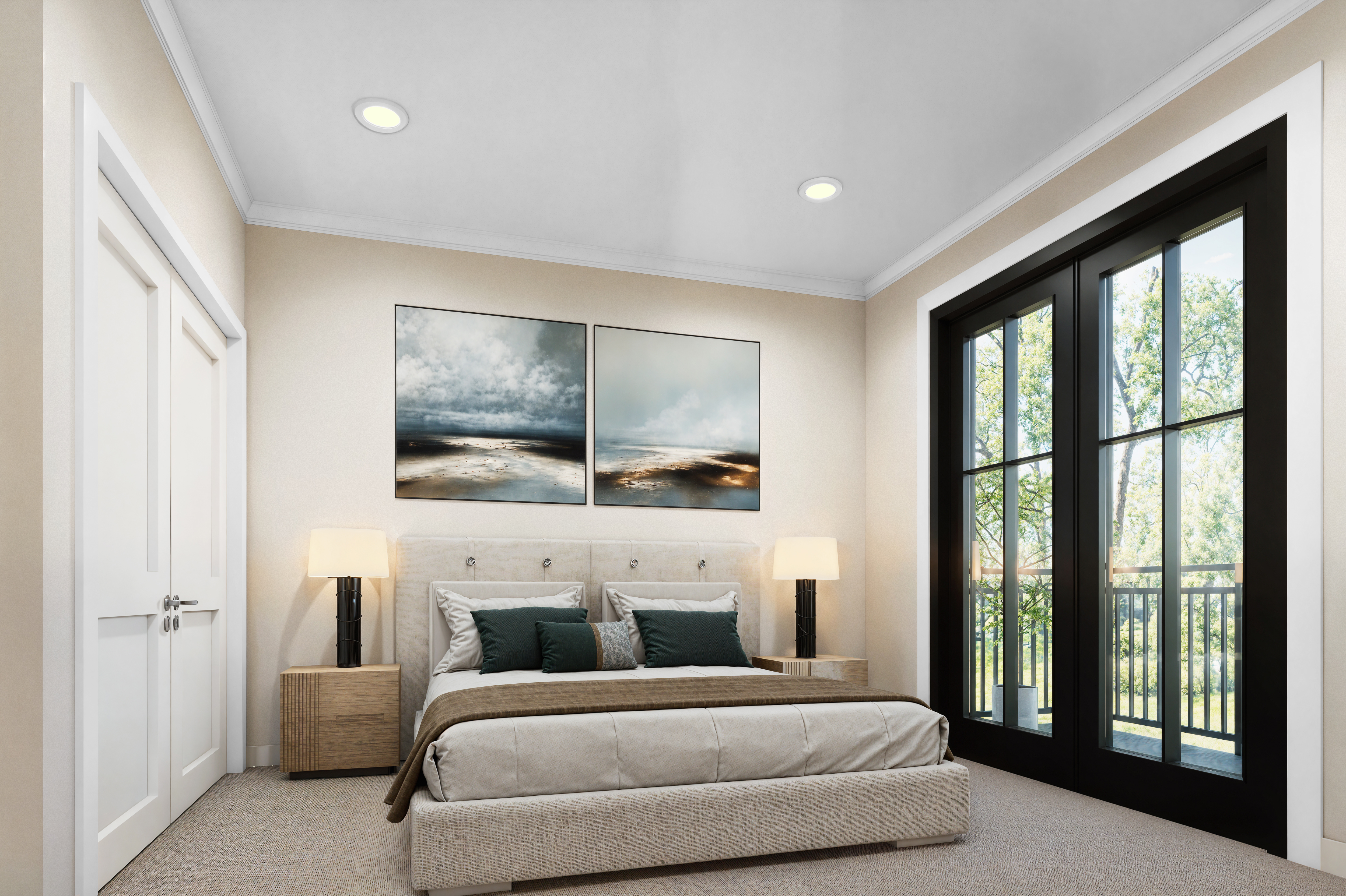 27 Shepard Street, Unit 6 Brighton, MA 02135 - Photo 2 of 5 a bedroom with a large bed and a large window