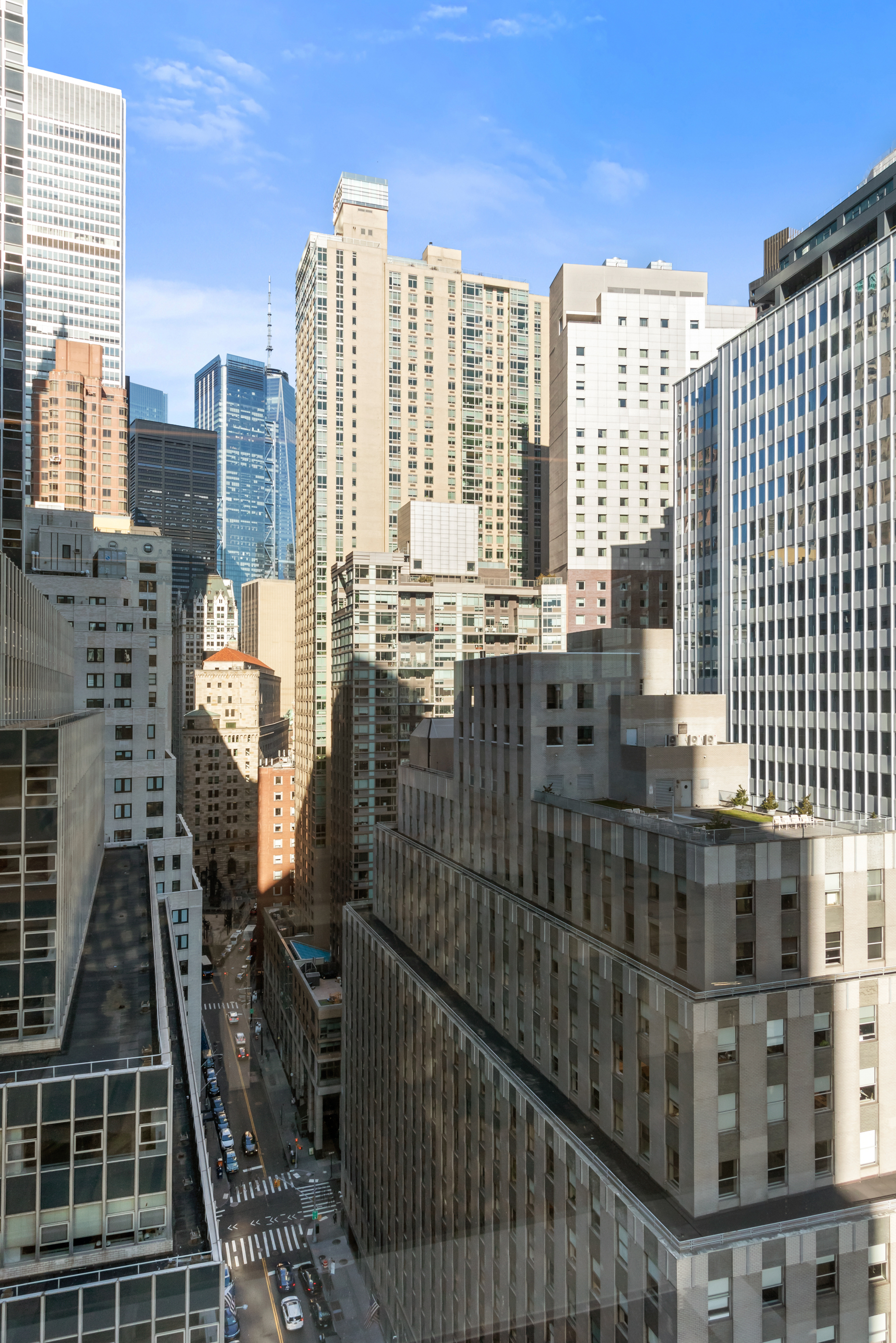 88 Pine Street Manhattan, NY 10005 - Photo 5 of 6 a view of a city with tall buildings