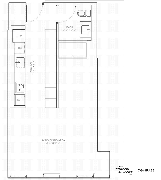 540 West 49th Street, Unit 609N Manhattan, NY 10019 - Photo 10 of 10 a picture of a floor plan